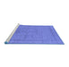 Sideview of Machine Washable Oriental Blue Industrial Rug, wshurb2123blu