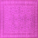 Square Oriental Pink Industrial Rug, urb2123pnk