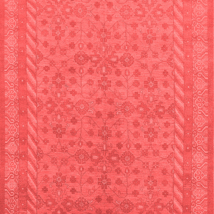 Machine Washable Oriental Red Industrial Rug, wshurb2123red
