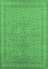 Oriental Emerald Green Industrial Rug, urb2123emgrn