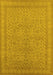 Oriental Yellow Industrial Rug, urb2123yw