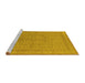 Sideview of Machine Washable Oriental Yellow Industrial Rug, wshurb2123yw