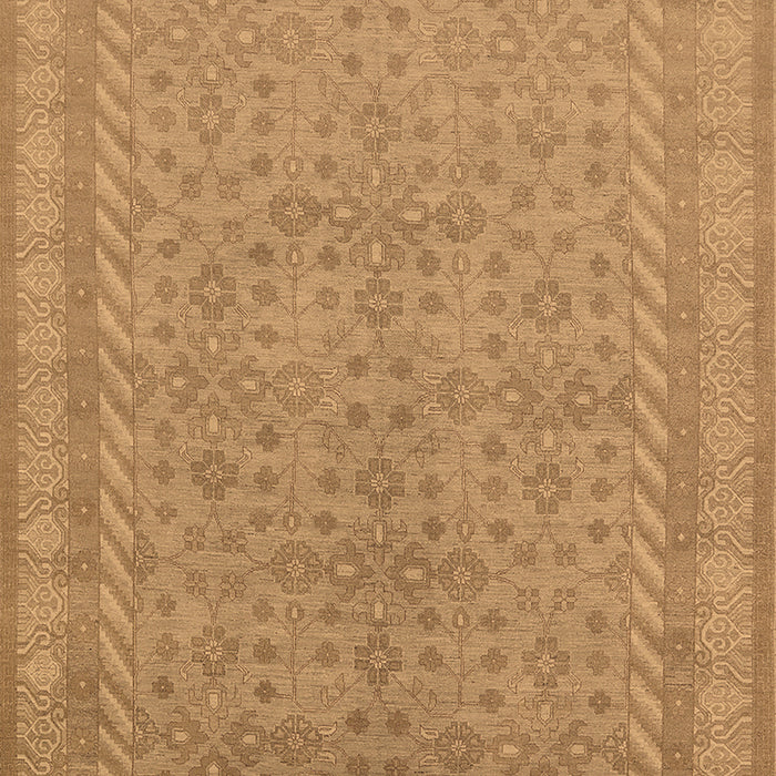 Machine Washable Oriental Brown Industrial Rug, wshurb2123brn