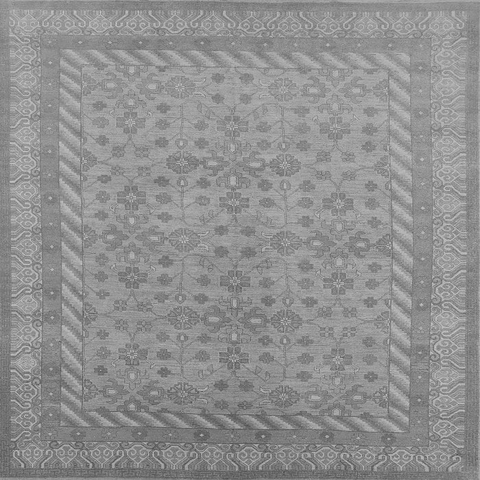 Square Oriental Gray Industrial Rug, urb2123gry