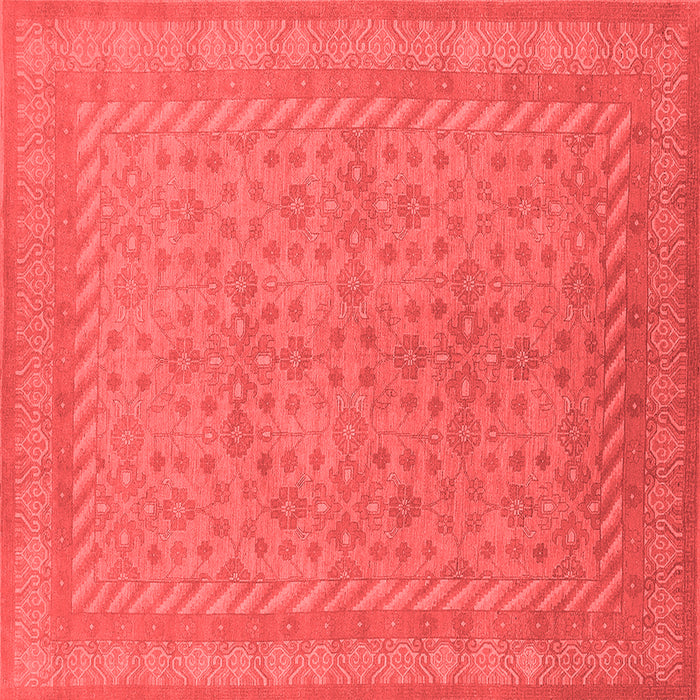 Machine Washable Oriental Red Industrial Rug, wshurb2123red