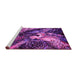 Sideview of Machine Washable Oriental Pink Industrial Rug, wshurb2124pnk