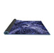 Sideview of Oriental Blue Industrial Rug, urb2124blu