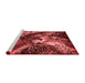 Industrial Red Washable Rugs