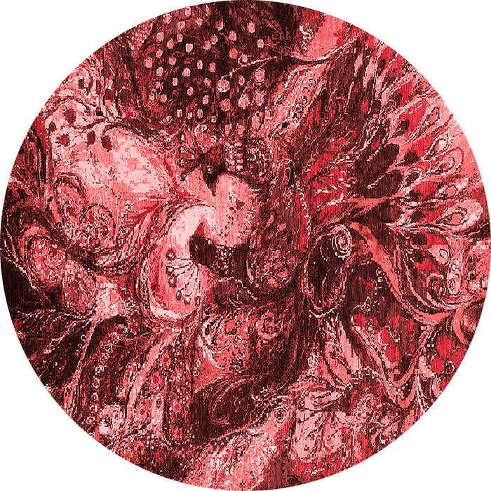 Machine Washable Oriental Red Industrial Rug, wshurb2124red