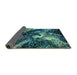 Sideview of Oriental Turquoise Industrial Rug, urb2124turq