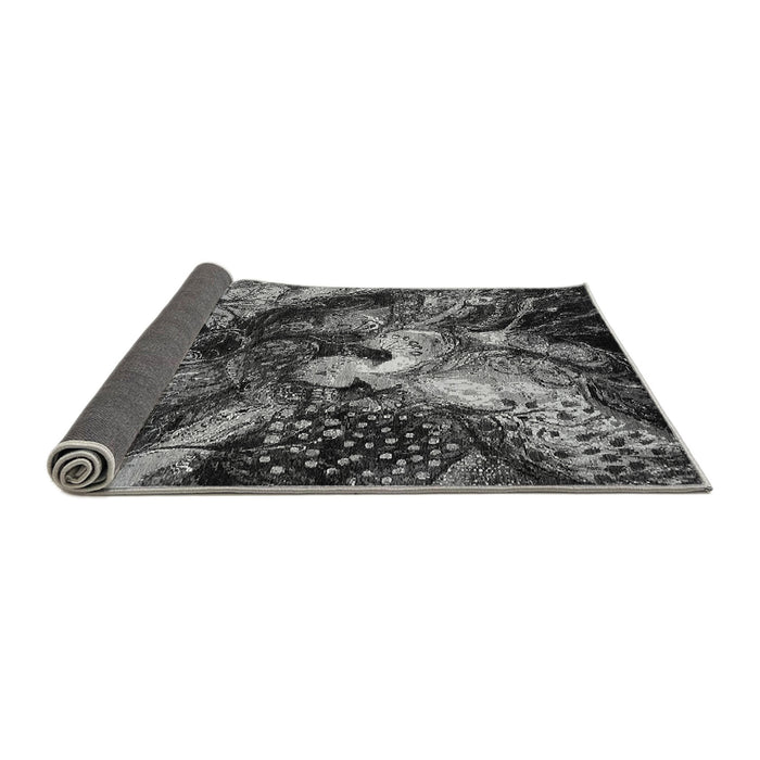 Sideview of Oriental Gray Industrial Rug, urb2124gry