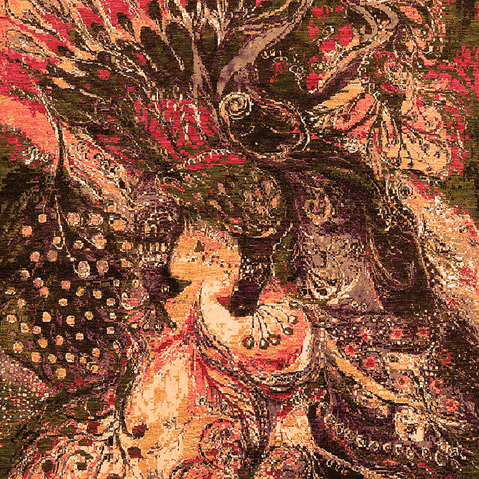 Machine Washable Oriental Orange Industrial Area Rugs, wshurb2124org