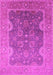 Machine Washable Oriental Pink Industrial Rug, wshurb2125pnk