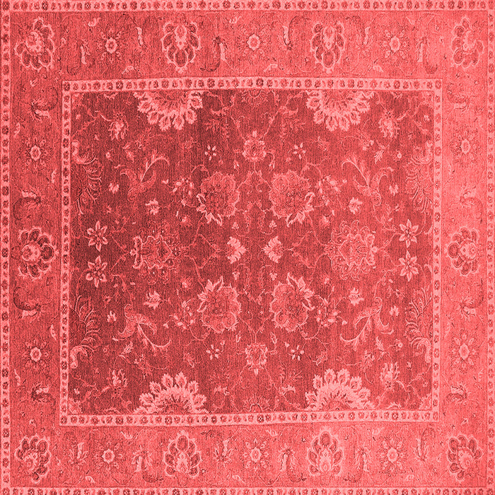 Machine Washable Oriental Red Industrial Rug, wshurb2125red