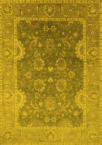 Oriental Yellow Industrial Rug, urb2125yw