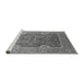 Sideview of Machine Washable Oriental Gray Industrial Rug, wshurb2125gry