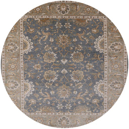 Round Machine Washable Industrial Modern Puce Purple Rug, wshurb2125