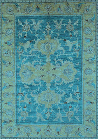 Oriental Light Blue Industrial Rug, urb2126lblu