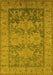 Oriental Yellow Industrial Rug, urb2126yw