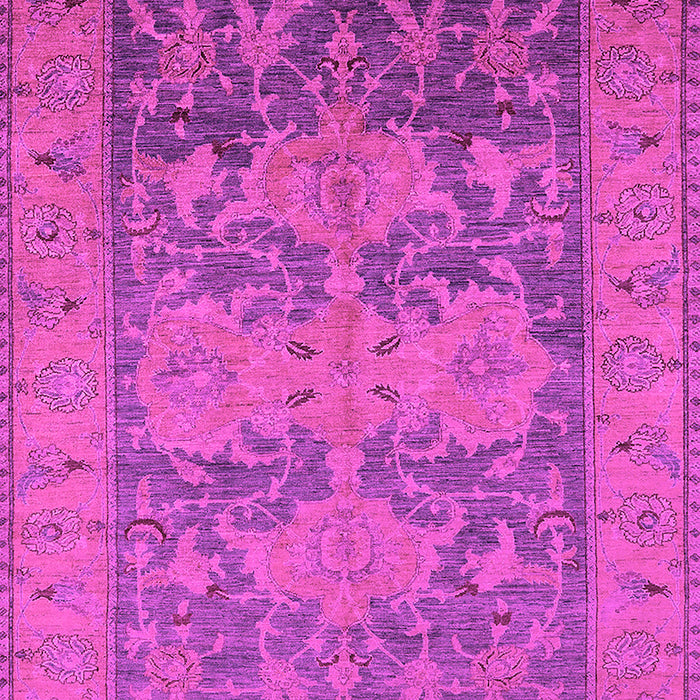 Machine Washable Oriental Pink Industrial Rug, wshurb2126pnk