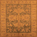 Square Oriental Orange Industrial Rug, urb2126org