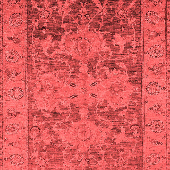 Machine Washable Oriental Red Industrial Rug, wshurb2126red