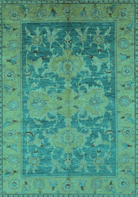 Oriental Turquoise Industrial Rug, urb2126turq