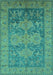 Oriental Turquoise Industrial Rug, urb2126turq