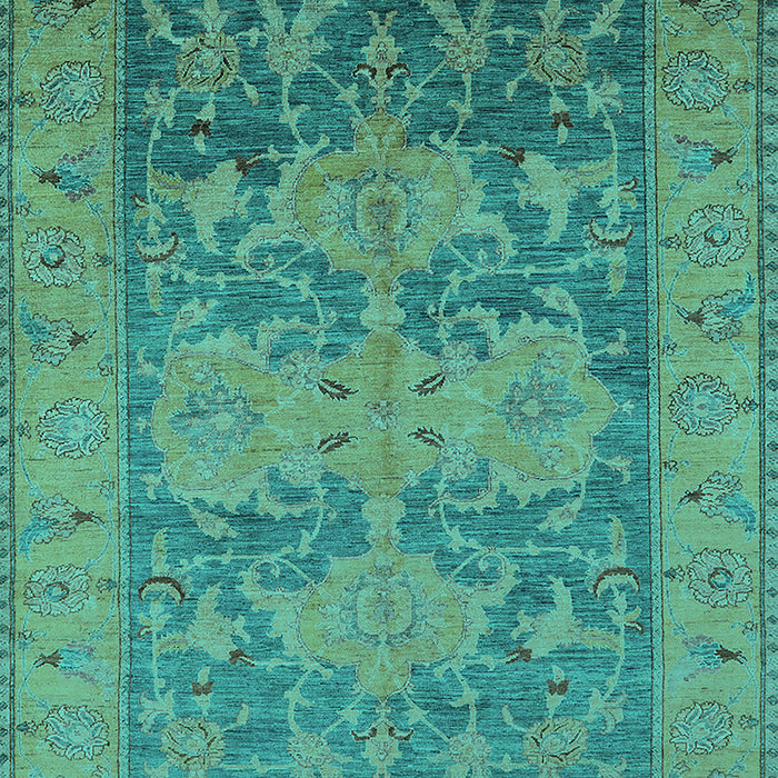 Oriental Turquoise Industrial Rug, urb2126turq