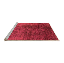 Sideview of Machine Washable Oriental Orange Industrial Area Rugs, wshurb2127org