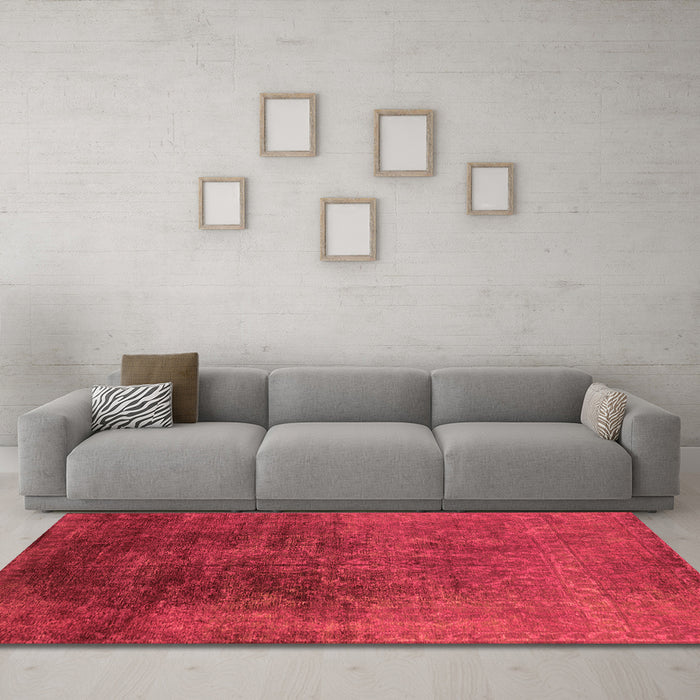Machine Washable Oriental Orange Industrial Area Rugs in a Living Room, wshurb2127org