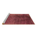 Sideview of Machine Washable Oriental Brown Industrial Rug, wshurb2127brn