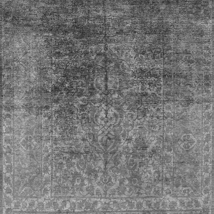 Machine Washable Oriental Gray Industrial Rug, wshurb2127gry