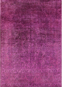 Mid-Century Modern Violet Red Pink Oriental Rug, urb2127