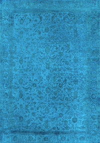 Oriental Light Blue Industrial Rug, urb2128lblu