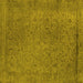 Square Oriental Yellow Industrial Rug, urb2128yw