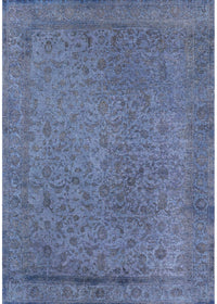 Machine Washable Industrial Modern Azure Blue Rug, wshurb2128