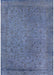 Machine Washable Industrial Modern Azure Blue Rug, wshurb2128