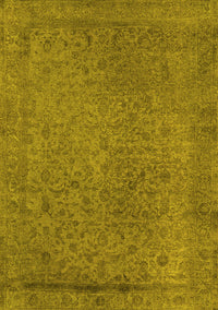 Oriental Yellow Industrial Rug, urb2128yw