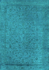 Oriental Turquoise Industrial Rug, urb2128turq