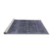 Sideview of Machine Washable Industrial Modern Purple Navy Blue Rug, wshurb2129