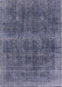 Machine Washable Industrial Modern Purple Navy Blue Rug, wshurb2129