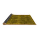 Sideview of Oriental Yellow Industrial Rug, urb2129yw