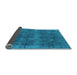 Sideview of Oriental Light Blue Industrial Rug, urb2129lblu