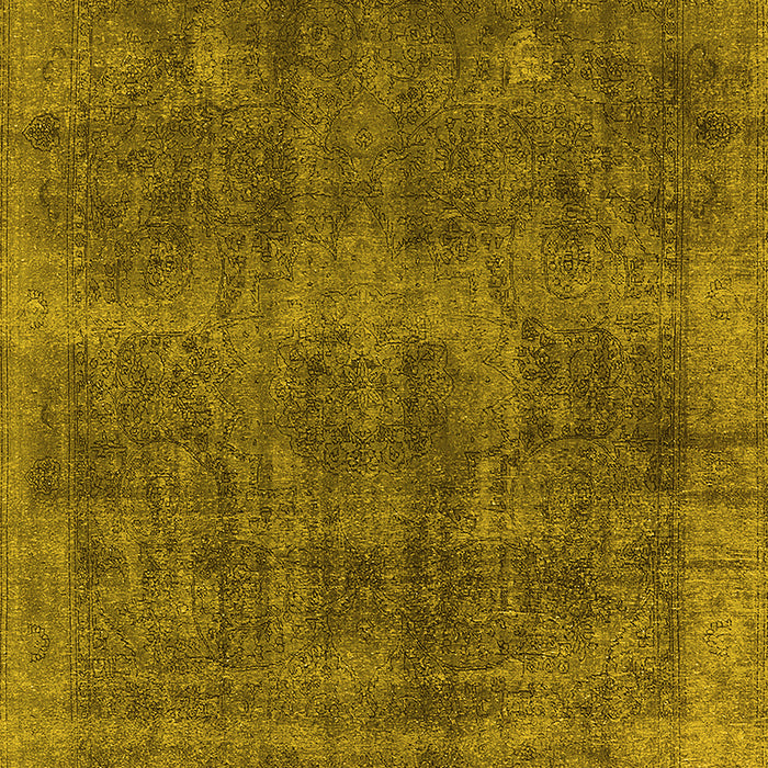 Oriental Yellow Industrial Rug, urb2129yw