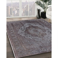 Mid-Century Modern Purple Oriental Rug, urb2130