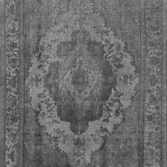 Machine Washable Oriental Gray Industrial Rug, wshurb2130gry