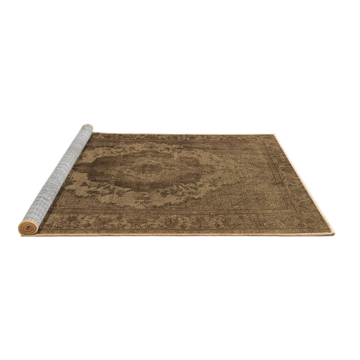 Sideview of Machine Washable Oriental Brown Industrial Rug, wshurb2130brn