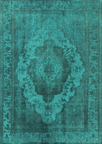 Oriental Turquoise Industrial Rug, urb2130turq