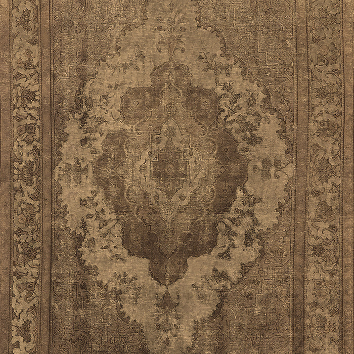 Machine Washable Oriental Brown Industrial Rug, wshurb2130brn